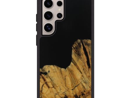 Galaxy S25 Ultra Wood Phone Case - Paisley (Pure Black, 728800) For Discount