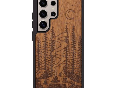 Galaxy S25 Ultra Wood Phone Case - Camp - Mahogany (Curated, 706265) For Discount