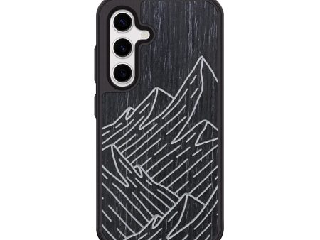 Galaxy S25 Plus Wood Phone Case - Mountain - Ebony (Curated, 706261) Sale