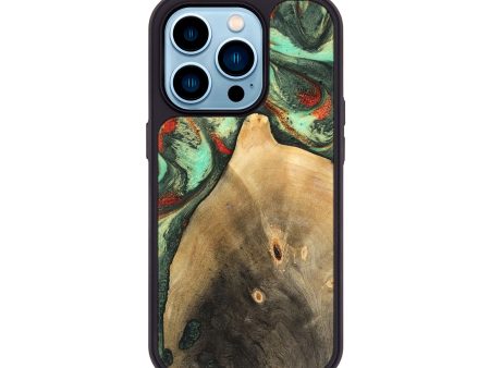 iPhone 14 Pro Wood Phone Case - Ares (Green, 746894) Discount