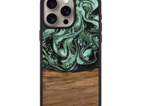 iPhone 15 Pro Max Wood Phone Case - Hester (Green, 746959) Supply