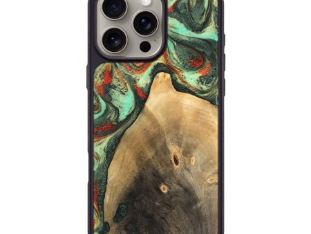 iPhone 16 Pro Max Wood Phone Case - Ares (Green, 746894) Online Hot Sale