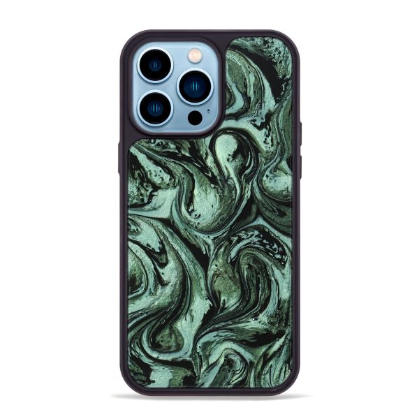 iPhone 14 Pro Max ResinArt Phone Case - Dawn (Green, 746966) Hot on Sale