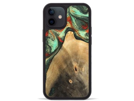 iPhone 12 mini Wood Phone Case - Ares (Green, 746894) Online Sale