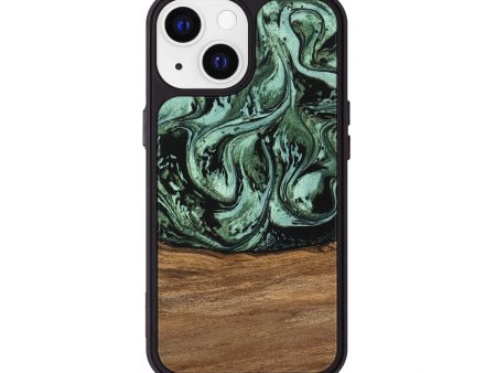 iPhone 13 Wood Phone Case - Hester (Green, 746959) Supply