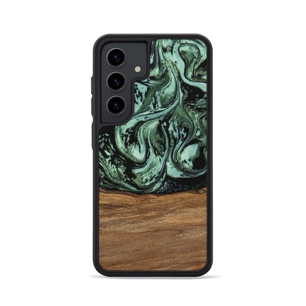 Galaxy S24 Wood Phone Case - Hester (Green, 746959) Online now