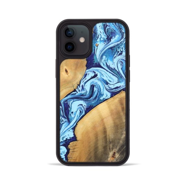 iPhone 12 Wood Phone Case - Tory (Blue, 746961) For Discount