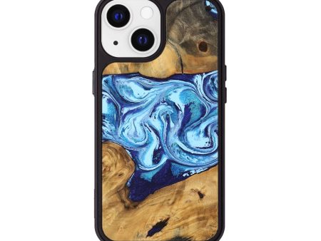 iPhone 13 Wood Phone Case - Janiah (Blue, 746963) For Discount