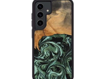 Galaxy S24 Wood Phone Case - Hobert (Green, 746892) Supply