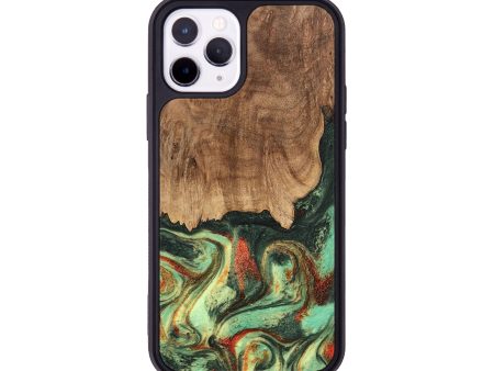 iPhone 11 Pro Wood Phone Case - Taniya (Green, 746895) Sale