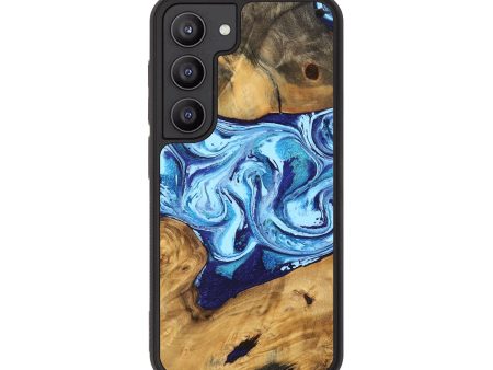 Galaxy S23 Wood Phone Case - Janiah (Blue, 746963) Supply