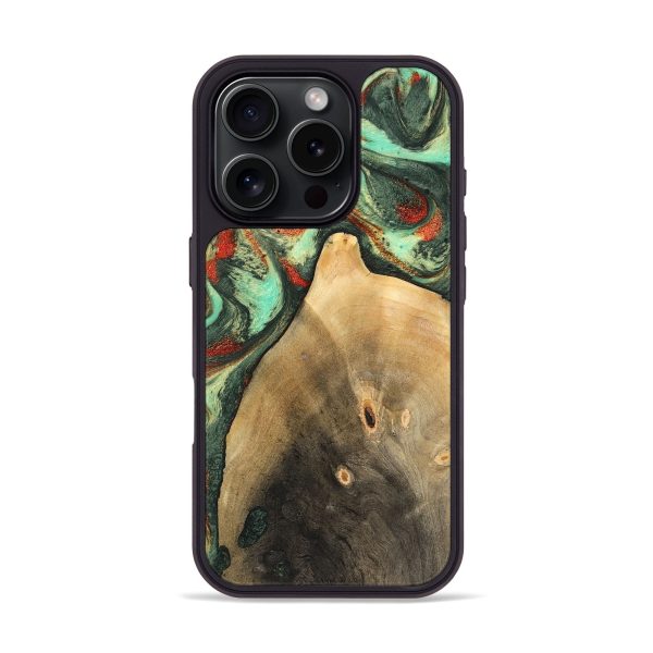 iPhone 16 Pro Wood Phone Case - Ares (Green, 746894) Hot on Sale