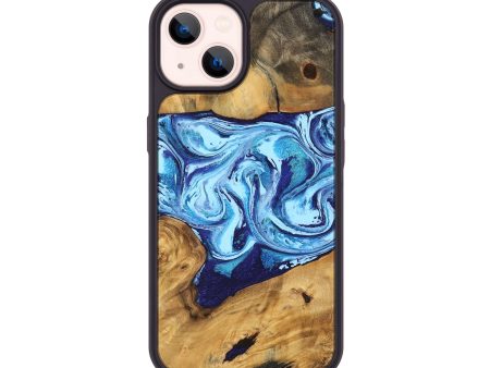 iPhone 14 Wood Phone Case - Janiah (Blue, 746963) Hot on Sale