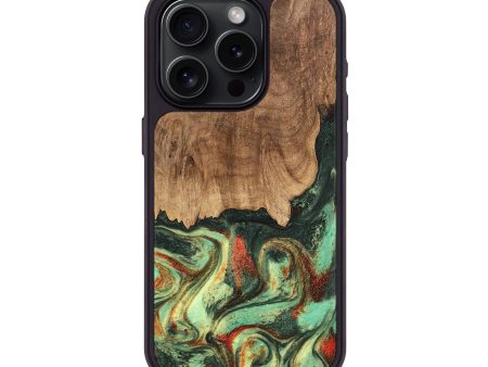 iPhone 15 Pro Wood Phone Case - Taniya (Green, 746895) Cheap