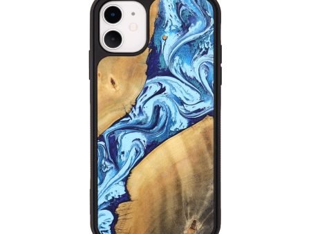 iPhone 11 Wood Phone Case - Tory (Blue, 746961) For Sale