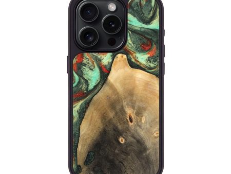 iPhone 15 Pro Wood Phone Case - Ares (Green, 746894) Online Sale