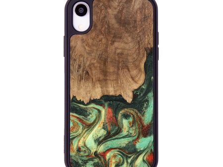 iPhone Xr Wood Phone Case - Taniya (Green, 746895) Cheap