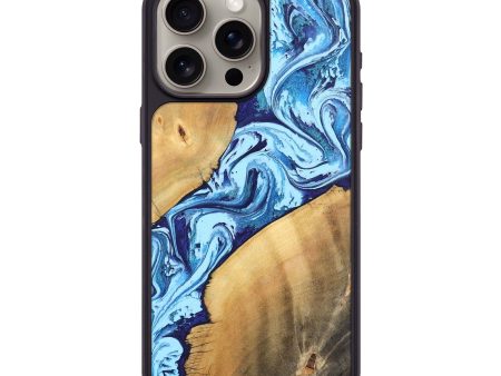 iPhone 15 Pro Max Wood Phone Case - Tory (Blue, 746961) Discount