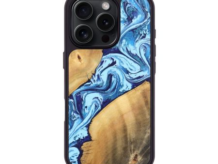 iPhone 16 Pro Wood Phone Case - Tory (Blue, 746961) Discount