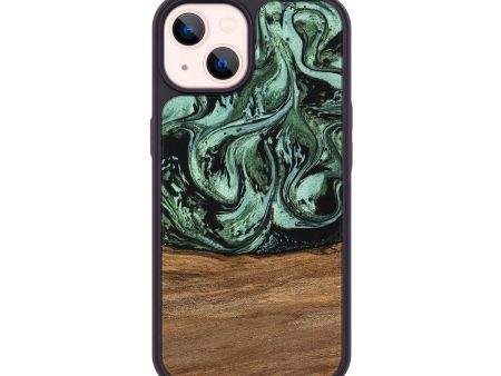 iPhone 14 Wood Phone Case - Hester (Green, 746959) Cheap