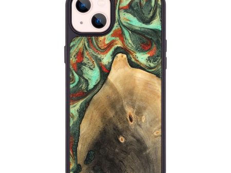 iPhone 14 Plus Wood Phone Case - Ares (Green, 746894) For Discount