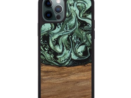 iPhone 12 Pro Max Wood Phone Case - Hester (Green, 746959) Sale