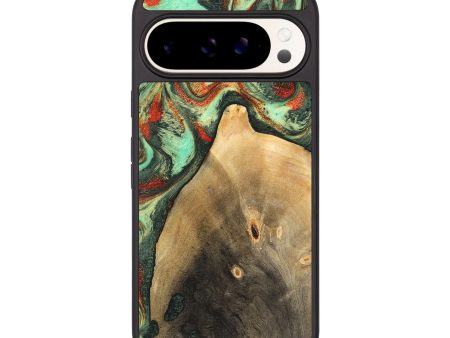 Pixel 9 Pro Wood Phone Case - Ares (Green, 746894) Online Hot Sale