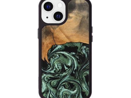 iPhone 13 Wood Phone Case - Hobert (Green, 746892) Supply