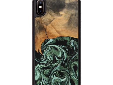 iPhone Xs Max Wood Phone Case - Hobert (Green, 746892) on Sale